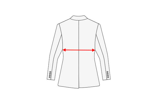 ジャケットの測り方