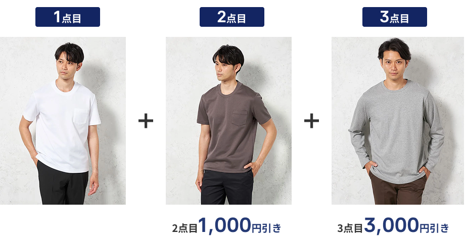 ビズポロ・Tシャツ3着
