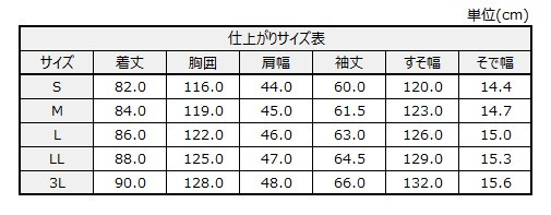 サイズチャート