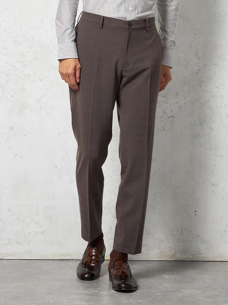 【ウォッシャブル】パンツデレガント素材ストレッチグレンチェックTOKYORUN秋冬