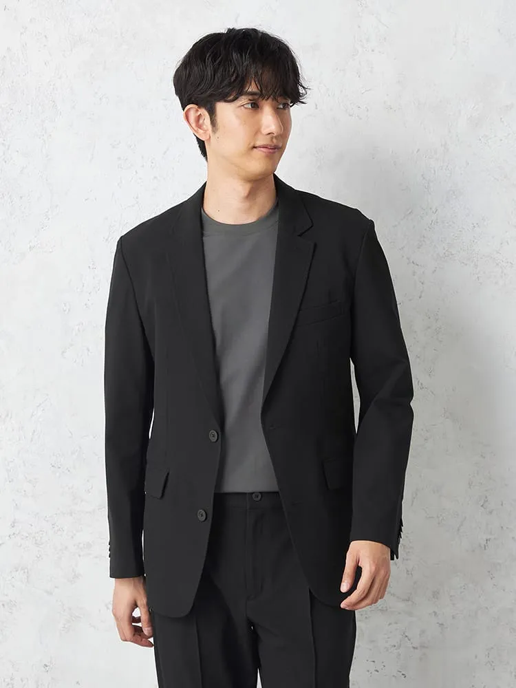 【ストレッチ】DotAirジャケット２ボタンセットアップ対応通気性軽量ウォッシャブル春夏