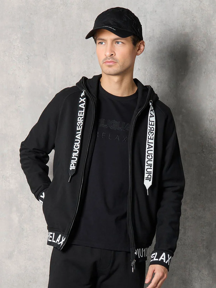 【1PIU1UGUALE3RELAX】HEMLOGOフーディ通年（ウノピゥウノウグァーレトレ）