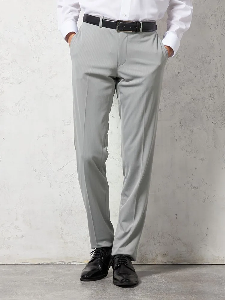 【i-Pants-アイパンツ-】バイオセンサー生地使用【スリムタイプ】接触冷感高通気ノータックシャドウストライプスラックスnero春夏【スリムデザイン】