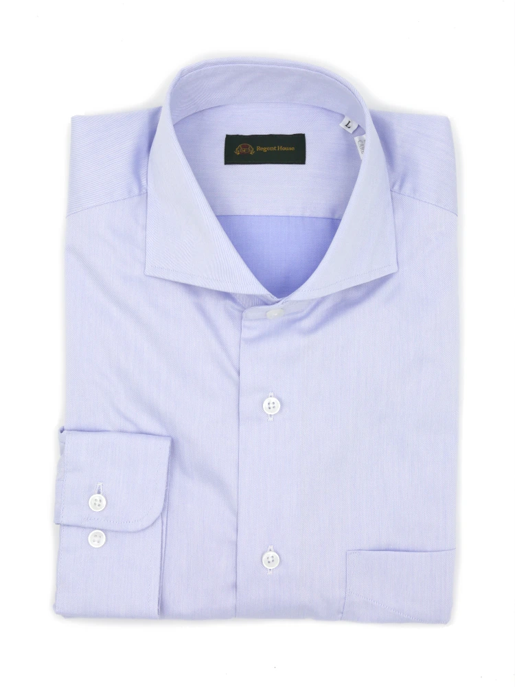 【綿100％】長袖ワイシャツイージーケアドレカジツイルカッタウェイ無地リージェントハウス