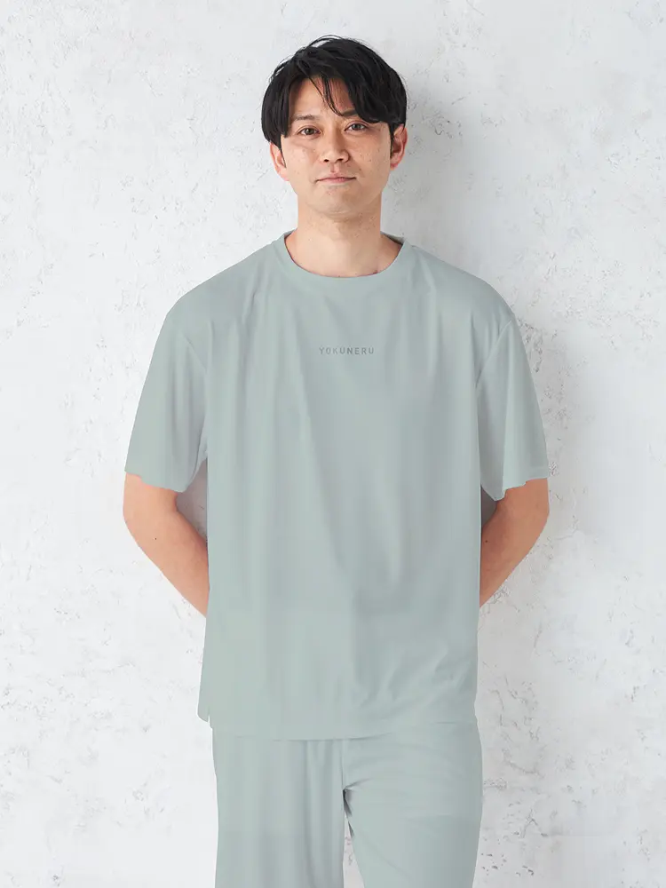 【YOKUNERU】リカバリーウェア男女兼用半袖シャツ疲労回復血行促進遠赤外線快眠NANOMIX(R)【一般医療機器】